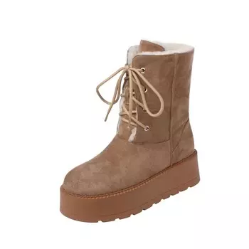 Зимние ботинки женские Mo Lin, цвет Apricot