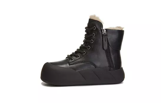 Зимние ботинки женские Pooq, бежевый