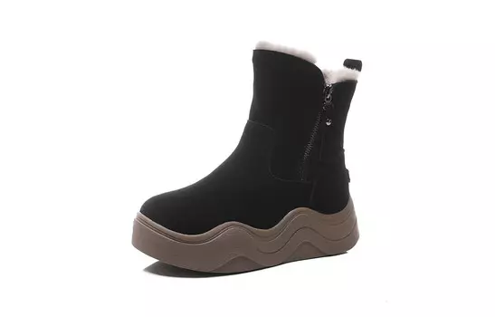 Зимние ботинки женские Pooq, черный