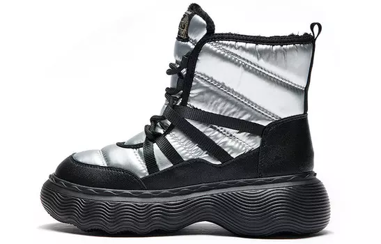 Зимние ботинки женские серебряный Joy&Mario