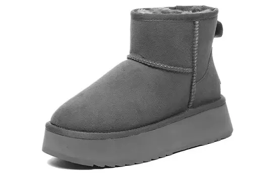 Зимние ботинки женские серые Everau