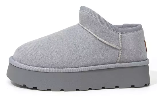 Зимние ботинки женские серые Feiyue