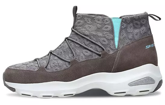 Зимние ботинки женские серые Skechers