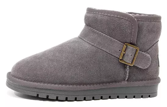 Зимние ботинки женские серый Feiyue