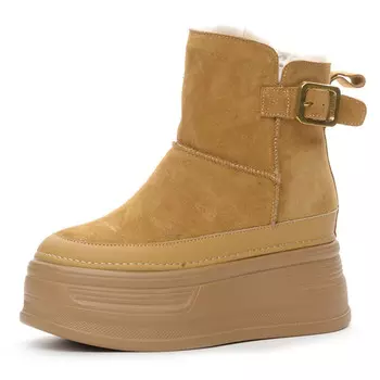 Зимние ботинки женские Shangjinni, хаки