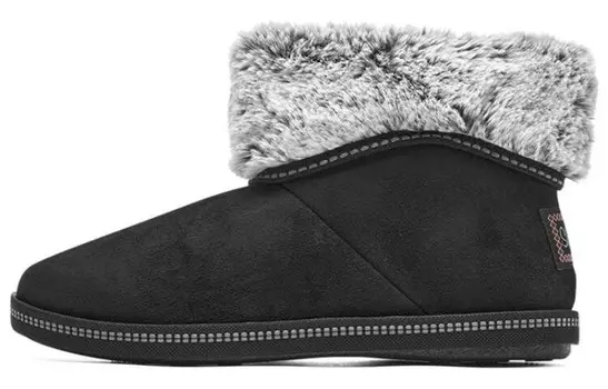 Зимние ботинки женские среднего размера черного цвета Skechers