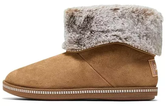Зимние ботинки женские, среднего размера, коричневые Skechers