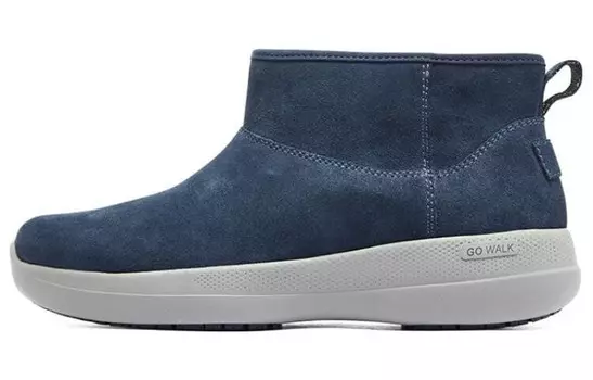 Зимние ботинки женские темно-синие Skechers