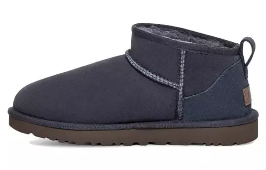 Зимние ботинки женские темно-синие Ugg