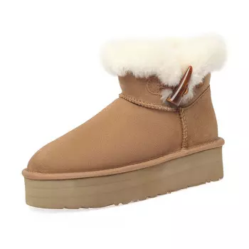 Зимние ботинки женские желтый Flowerskam