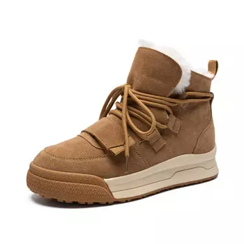 Зимние ботинки женские Zhr, коричневый