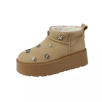 Зимние ботинки женские Zi Xiao, цвет Apricot