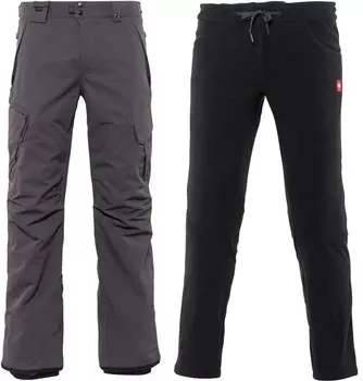 Зимние брюки-карго Smarty 3-в-1 — мужские 686, серый