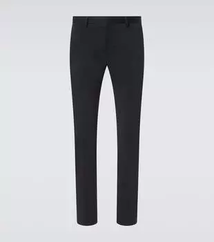 Зимние хлопковые чинос средней посадки Zegna, черный