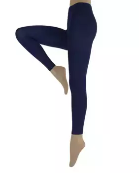 Зимние леггинсы блестящие гладкие леггинсы плотностью 120 ден Hyd, темно-синий