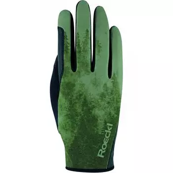 Зимние перчатки для верховой езды WING зеленый лес ROECKL, зеленый лес