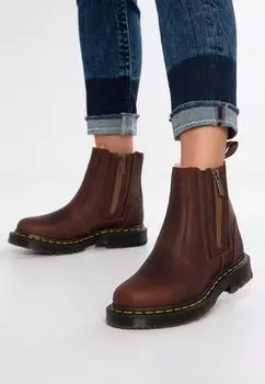 Зимние сапоги 2976 ALYSON ZIPS SNOWPLOW - Classic ankle boots Dr. Martens, коричневый