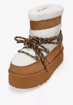 Зимние сапоги BOTAS DE INVIERNO CUERO CON PLATAFORMA Bosanova, коричневый