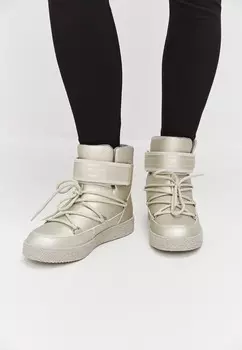 Зимние сапоги Cesare Gaspari, серебристый