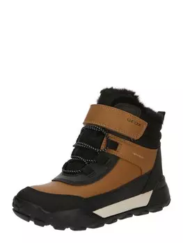 Зимние сапоги GEOX Trekkyup, цвет Saffron/Black
