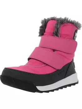 Зимние сапоги из искусственного меха для девочек Whitney II с ремешком Sorel, цвет Tropic Pink
