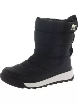 Зимние сапоги из искусственного меха для девочек Whitney II с ремешком Sorel, цвет Black/Black