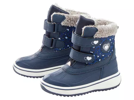 Зимние сапоги lupilu для малышей, утепленные, темно-синий