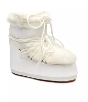 Зимние сапоги Moon Boot ICON LOW FAUX FUR, белый
