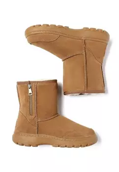 Зимние сапоги STARLING ZIPPER SHORT EVERAU, коричневый