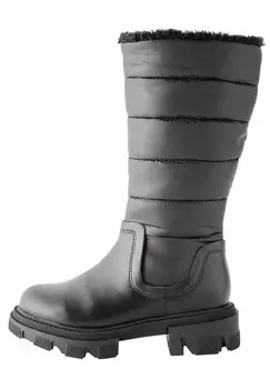 Зимние сапоги Tall Chunky Next, цвет black quilted