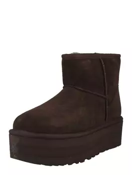 Зимние сапоги UGG CLASSIC MINI, темно коричневый