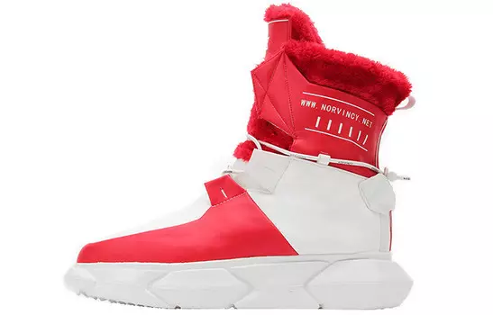 Зимние сапоги унисекс красный Norvincy