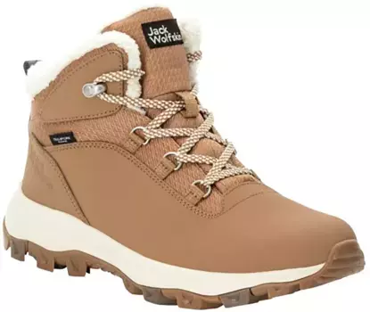 Зимние уличные ботинки Jack Wolfskin "EVERQUEST TEXAPORE MID W", водонепроницаемые и согревающие, цвет Sand