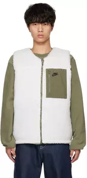 Зимний двусторонний жилет Khaki & Off-White Club+ Nike