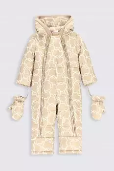 Зимний комбинезон Coccodrillo бежевый с капюшоном