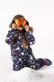 Зимний комбинезон Coccodrillo для девочек с тефлоновым покрытием, водонепроницаемый