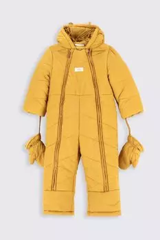 Зимний комбинезон Coccodrillo медового цвета с капюшоном