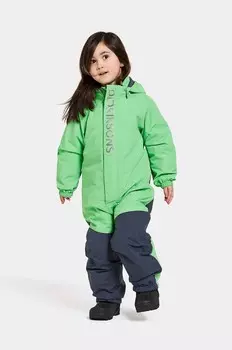 Зимний комбинезон Didriksons для мальчиков и девочек TALVI KIDS COVER, зеленый