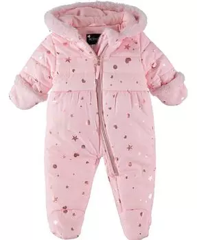 Зимний комбинезон для коляски Rothschild на молнии с принтом из фольги для маленьких девочек S Rothschild & CO, мультиколор