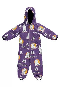 Зимний комбинезон Smfolk, фиолетовый