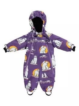 Зимний комбинезон Smfolk, фиолетовый