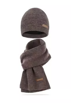 Зимний комплект из шапки и шарфа Садбери normani, цвет Beige Meliert