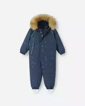 Зимний пуховый комбинезон для малышей Aapua Reima, цвет Navy