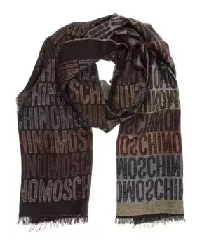 Зимний шарф Moschino, коричневый