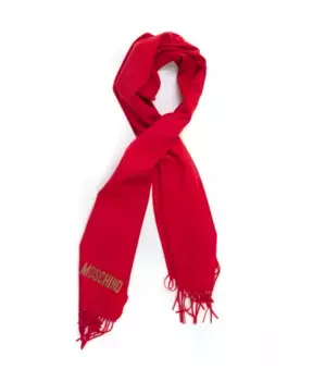 Зимний шарф Moschino, красный