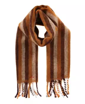 Зимний шарф с узором Paul Smith, оранжевый