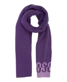 Зимний шарф – стильно и тепло. Moschino, фиолетовый