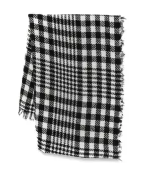 Зимний шарф в клетку Faliero Sarti, черный