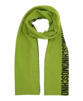 Зимний шерстяной шарф Moschino, зеленый