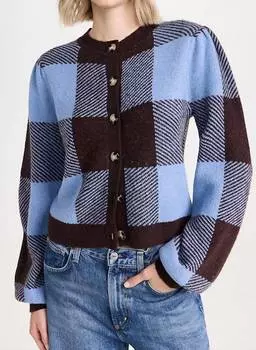 Зимний школьный кардиган в шоколадном цвете Multi LOST + WANDER